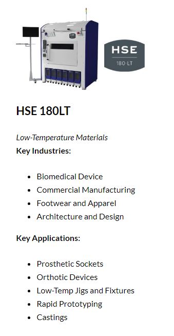 High Speed Extrusion 3D Printer - HSE 180 Series